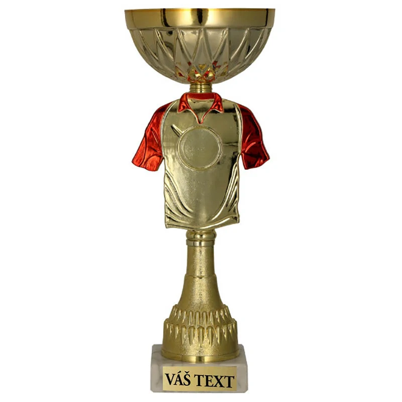 Pohár zlato/červený: 23cm / ø 8cm