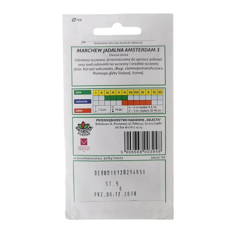 Mrkva skorá: Amsterdam 3 - 5g