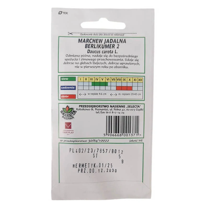 Mrkva neskorá: Berlikumer 2 herm. - 5g