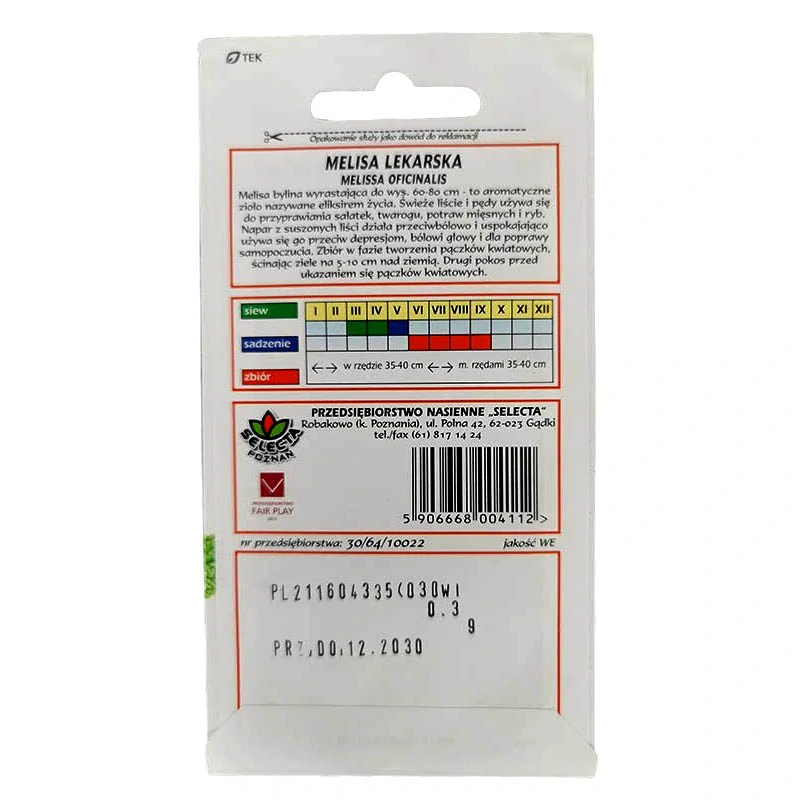 Medovka lekárska - 0,3g