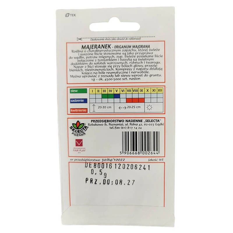 Majorán záhradný - 0,5g