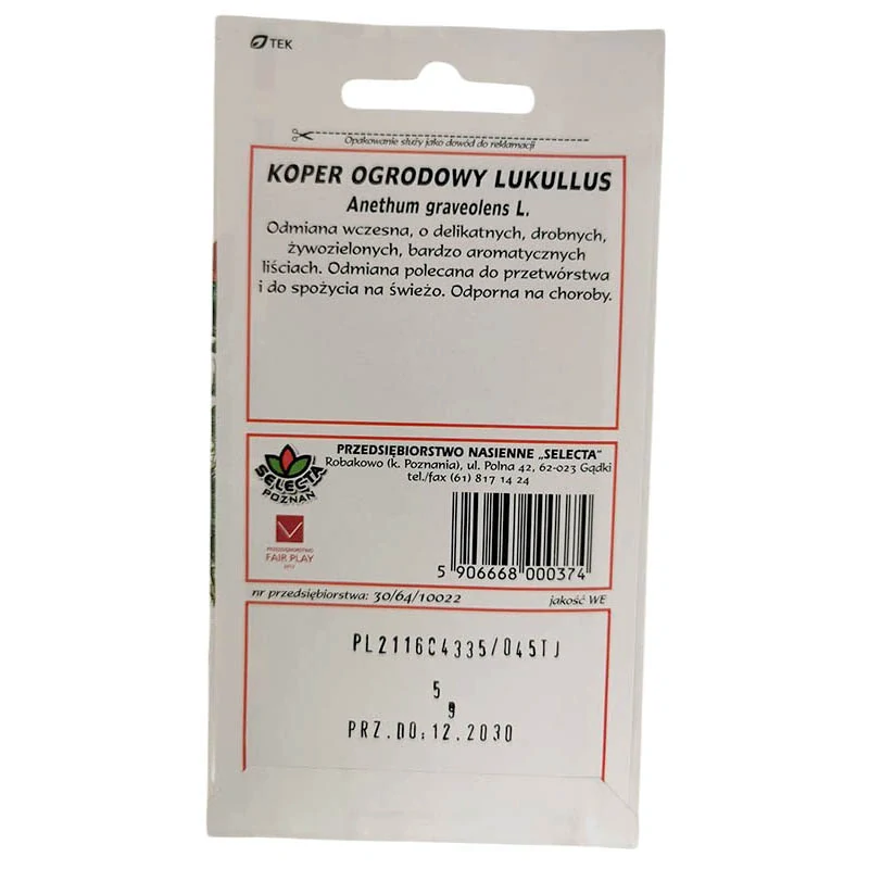 Kôpor záhradný: Lukullus - 5g