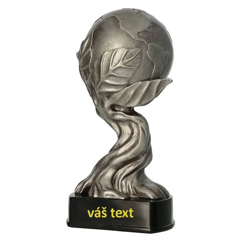 Ekológia - Elegantná trofej na mramorovom podstavci s vlastným textom: 20cm