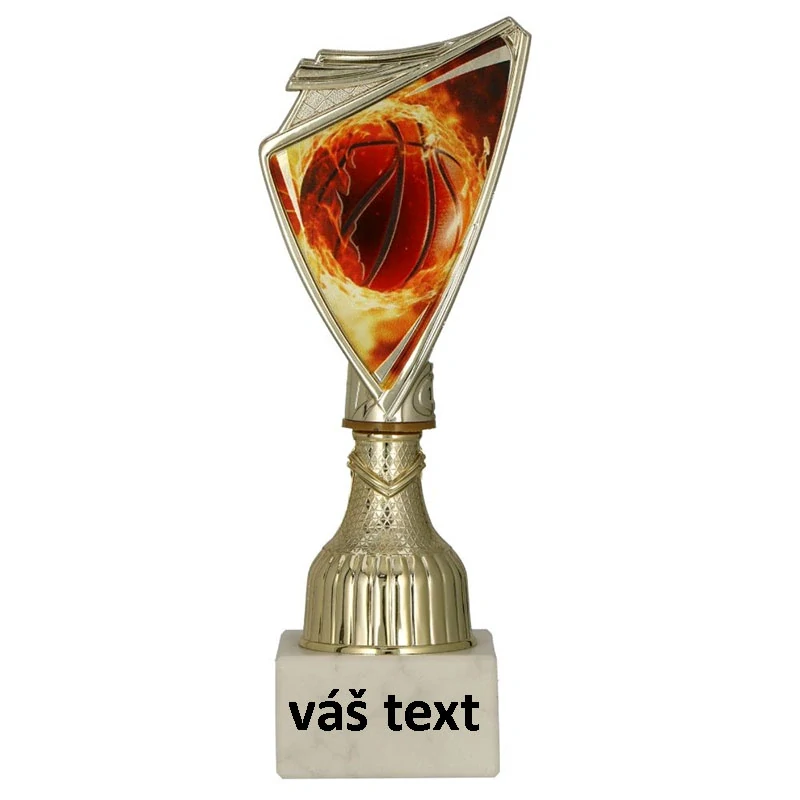 Pohár zlatý: Trofej Basketbal - 20cm