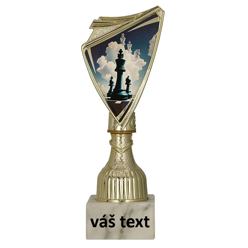 Pohár zlatý: Trofej Šach - 17,5cm