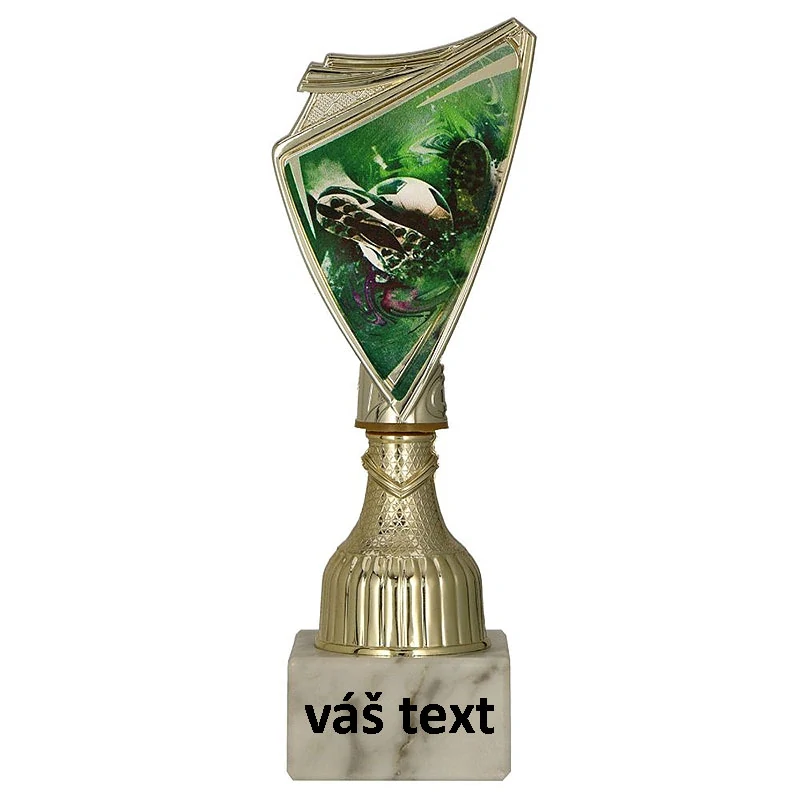 Pohár zlatý: Trofej Futbal - 17,5cm