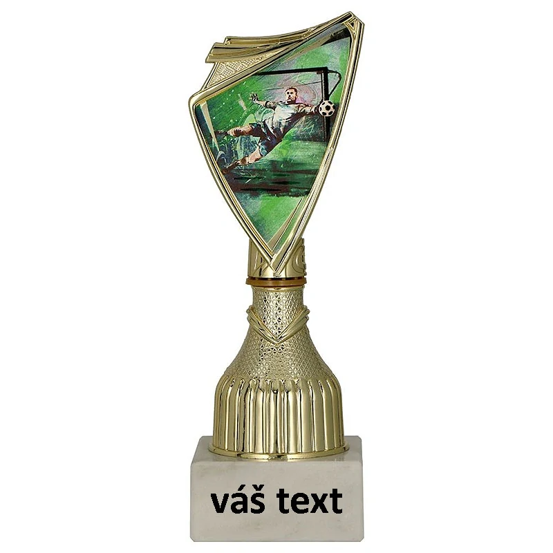 Pohár zlatý: Trofej Futbalový brankár - 17,5cm