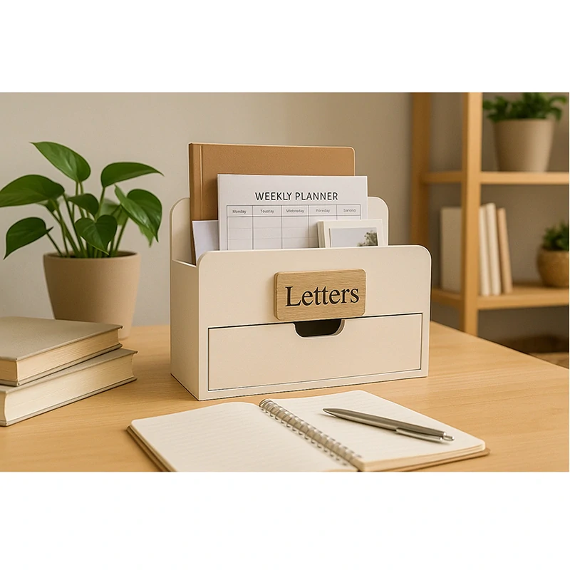 Drevená skrinka so zásuvkou