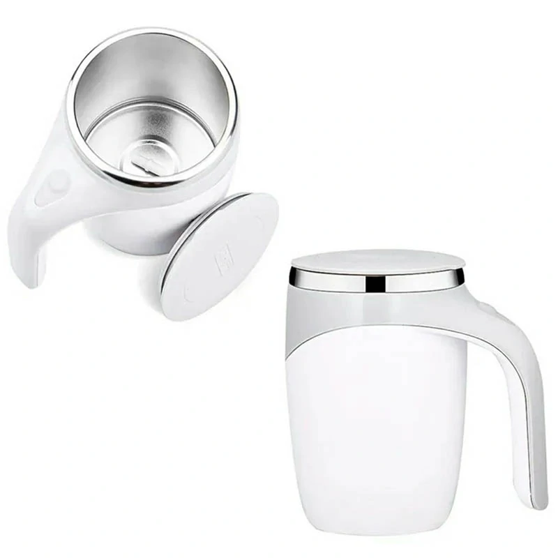 Samomiešajúci hrnček termo 380ml biely