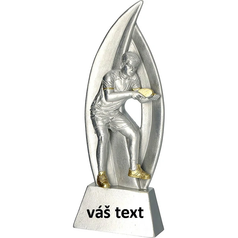 Trofej Stolný tenis: Odlievaná soška - 18cm