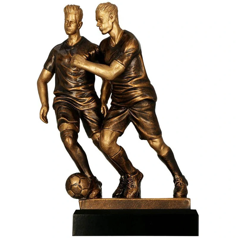 Futbalisti - Víťazná trofej na mramorovom podstavci s vlastným textom: 29 cm