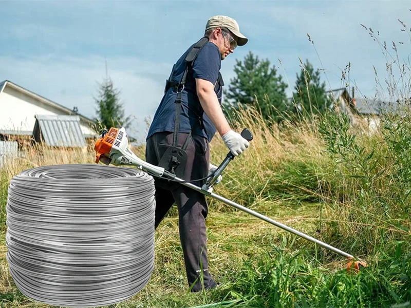 Vystužená struna do krovinorezu štvorhranná 2,7mm 100m