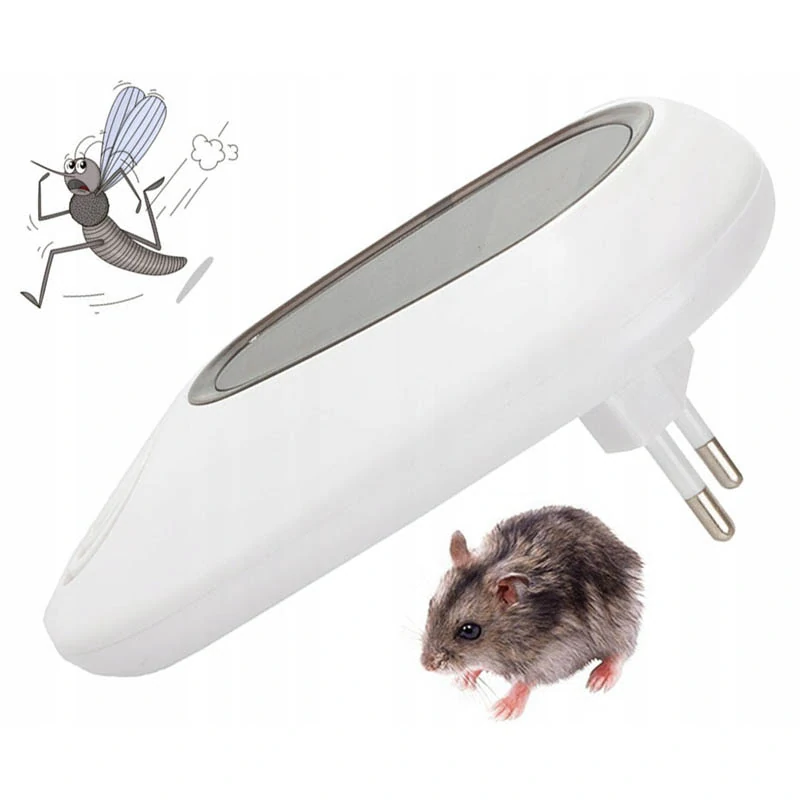 Ultrazvukový odpudzovač na myši, potkany, hmyz a komáre do zásuvky - 40 W