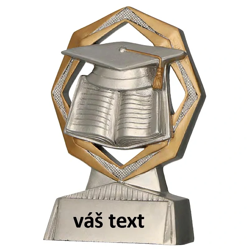 Vzdelanie: Trofej so štítkom – výška 11 cm