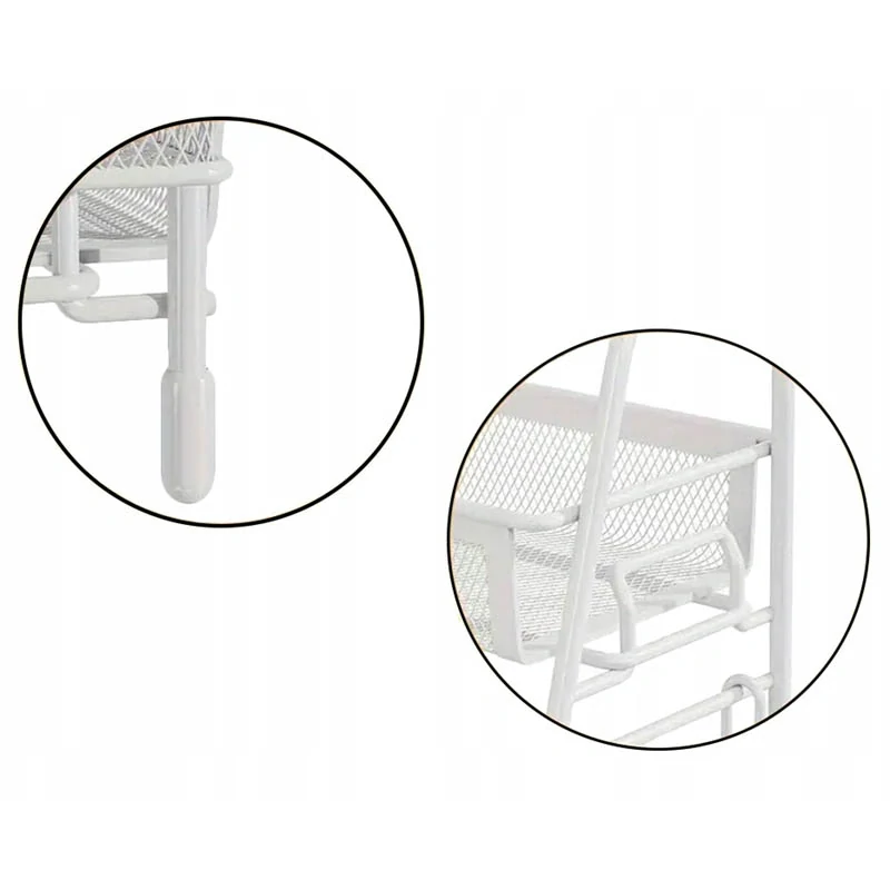 Kovový organizér do kuchyne a kúpeľne 32 x 36 x 17cm biely