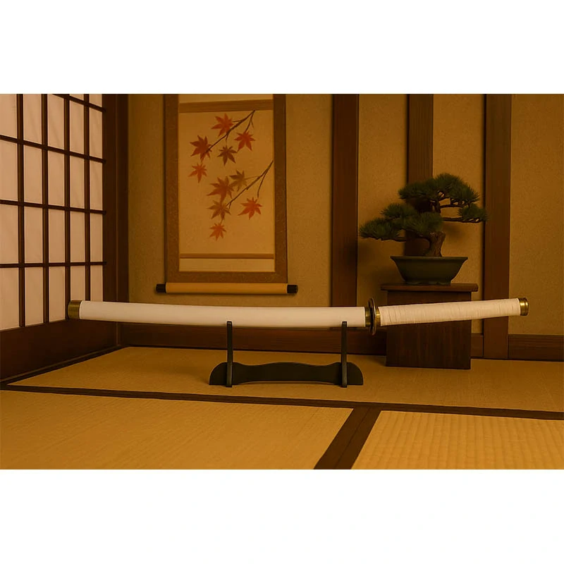 Dekoračná katana s puzdrom a stojanom - Japonský meč samurajov