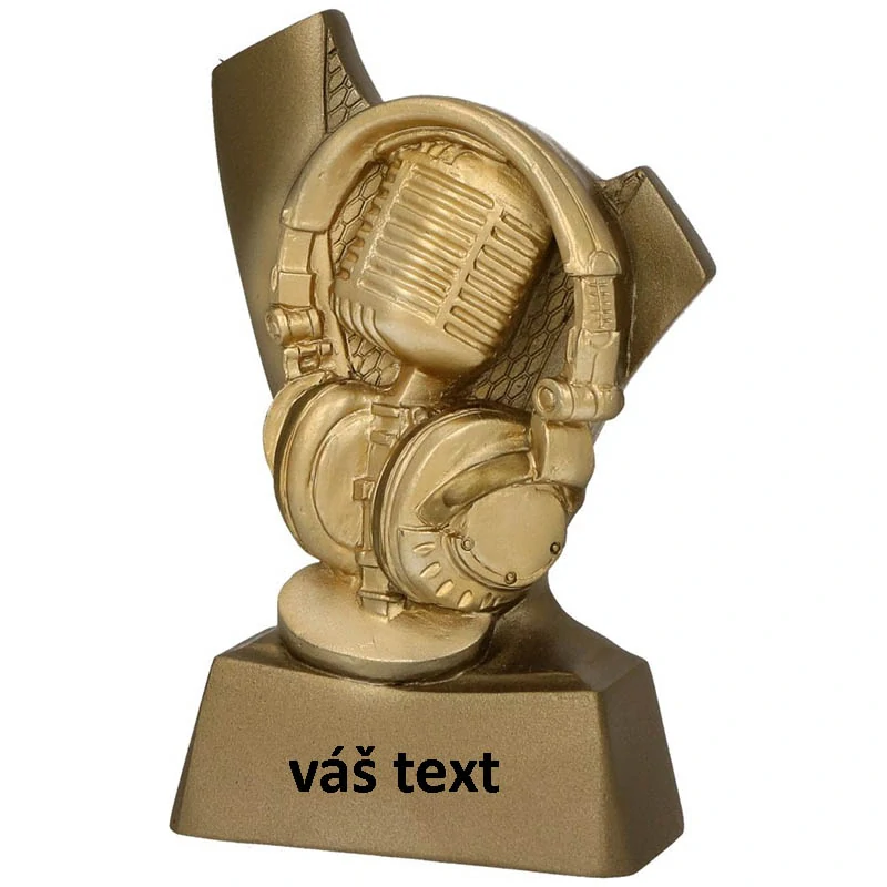 Trofej Hudba - Odlievaná soška: 10 cm