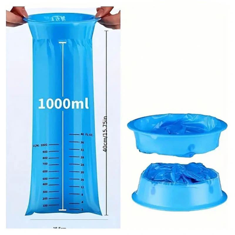 Jednorazové vrecká na zvracanie s výstužným golierom 1000 ml