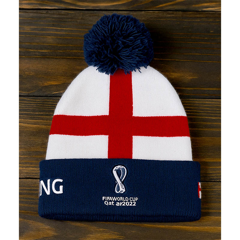 England - Fanúšikovská čiapka FIFA: Športový dizajn s vlajkou krajiny - unisex