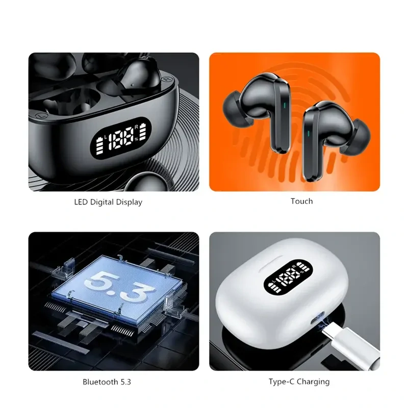 Bluetooth slúchadlá F05 biele