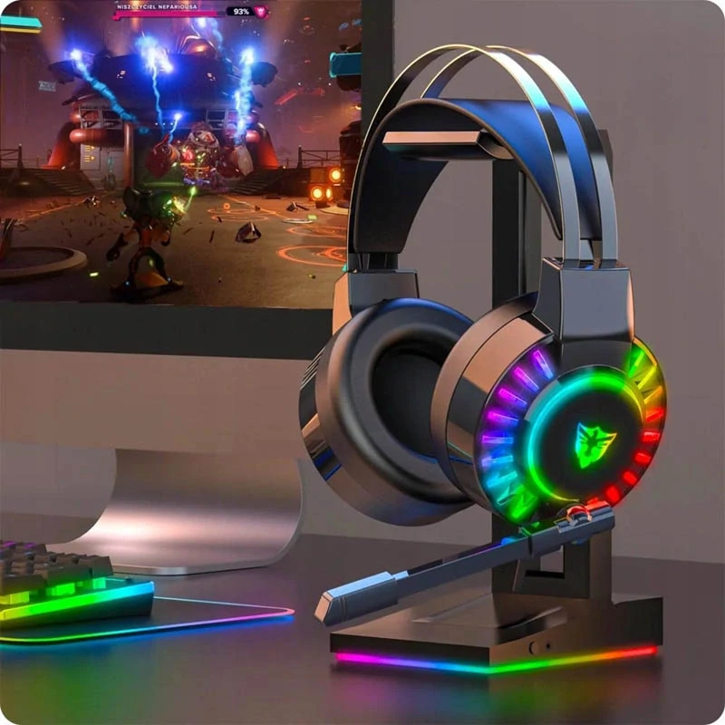 Herné slúchadlá LED s mikrofónom G605