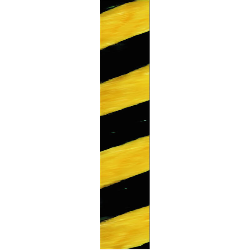Šnúrka na medailu 800 mm - black/yellow: 800/3 mm