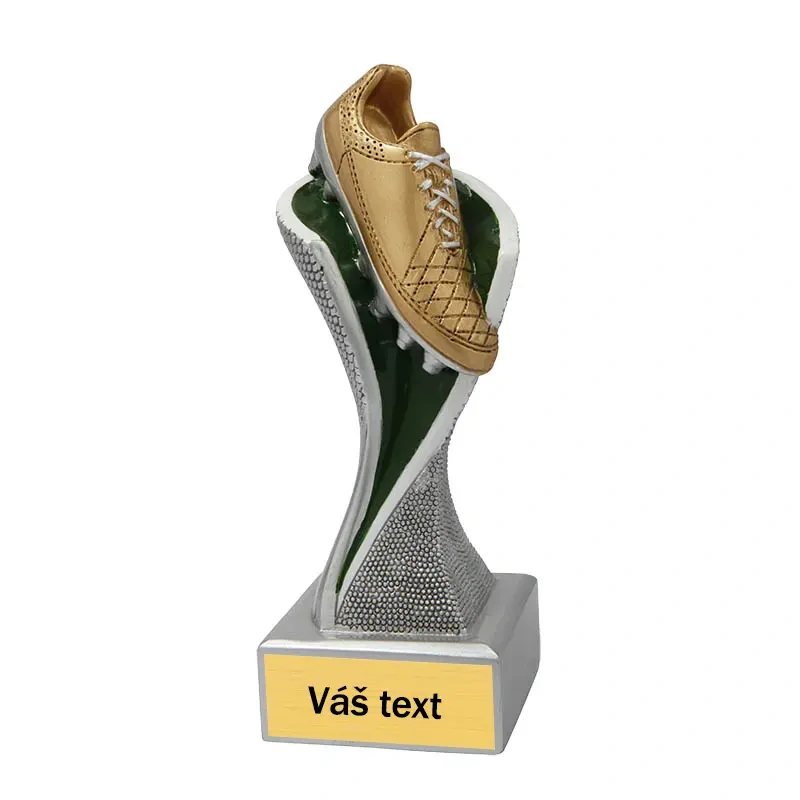 Trofej Futbal - Odlievaná soška - Kopačka: 17 cm