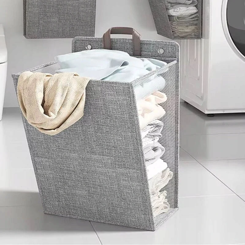 Závesný kôš na prádlo 30L sivý