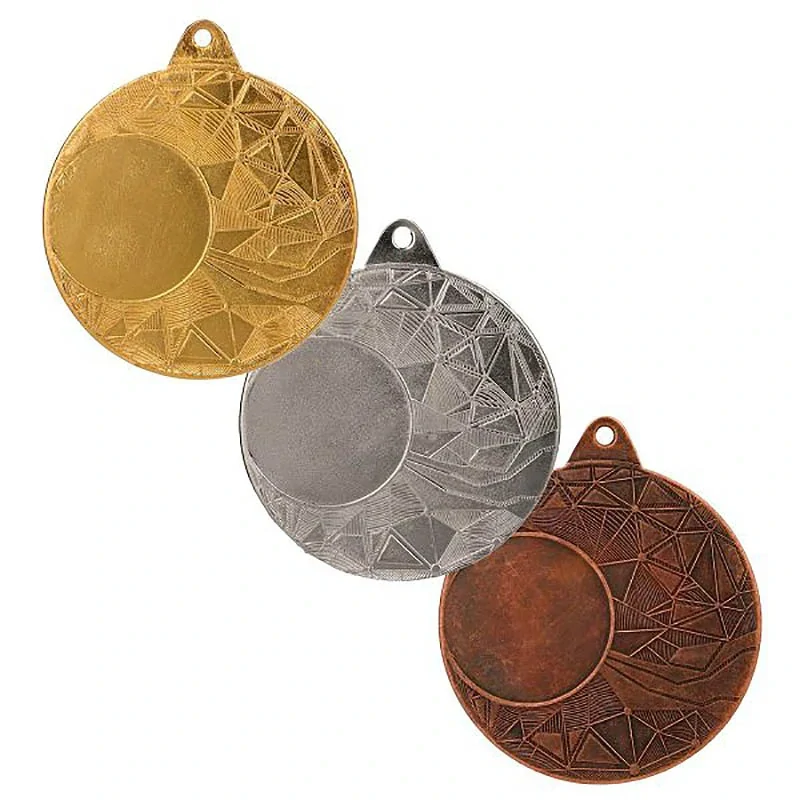 ME0150 - Medaila kovová - ø 50mm / emblém 25mm - zlatá