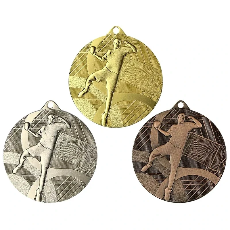 MMC39050 - Medaila kovová Hádzaná - ø 50mm / emblém 50mm - strieborná