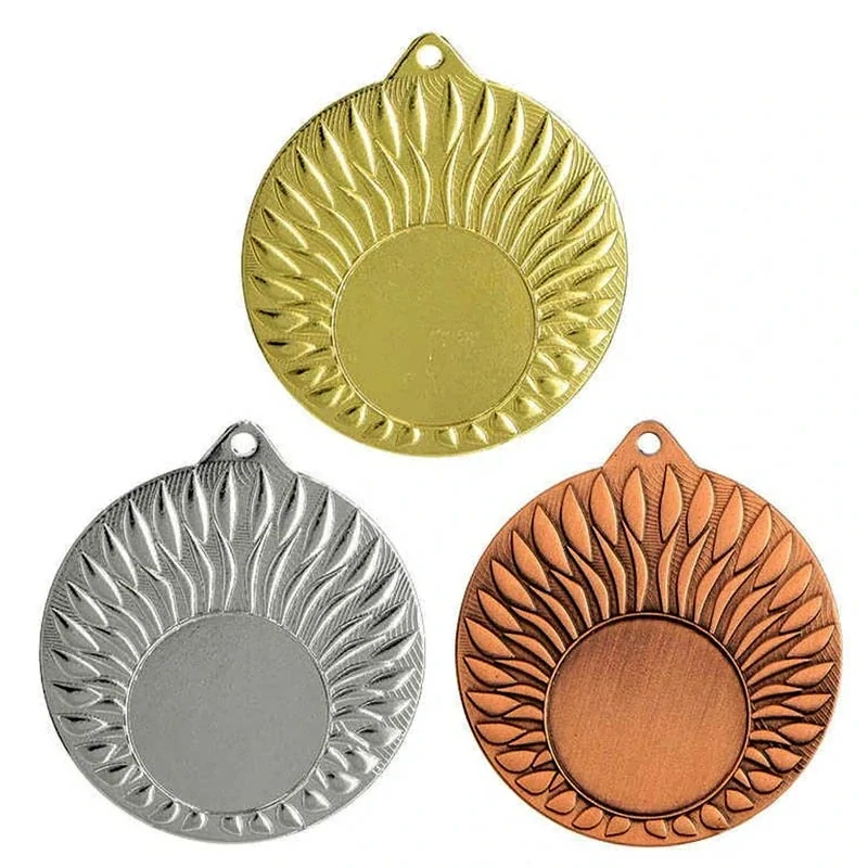 MMC24050 - Medaila kovová - ø 50mm / emblém 25mm - zlatá