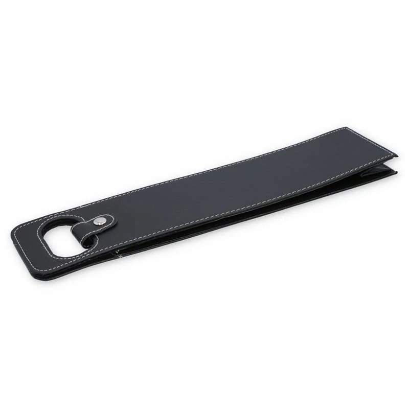 Obal na víno z ekokože čierny