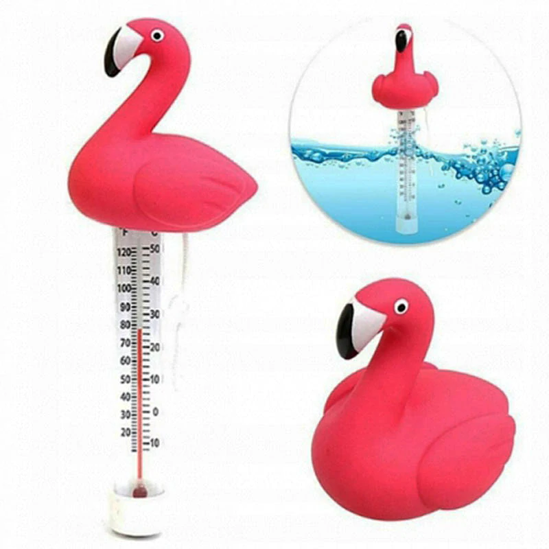 Plávajúci teplomer do bazéna Plameniak