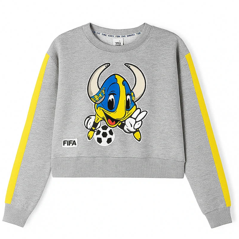 Mikina FIFA Classic Sweden "95 Mascot – sivá: veľkosť "M"