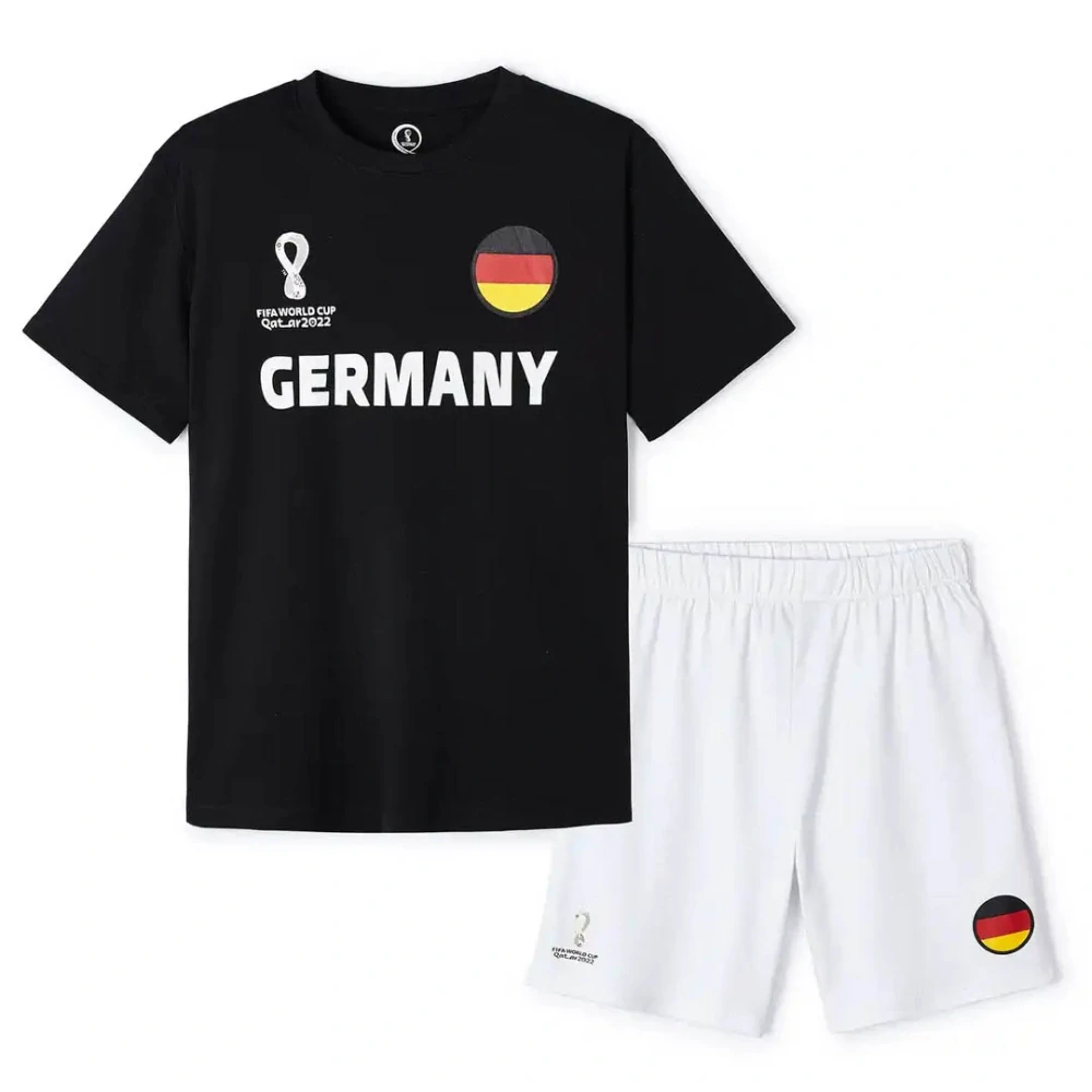 FIFA World Cup™ dres + trenírky – Futbalová detská súprava GERMANY: veľkosť 7-8 rokov