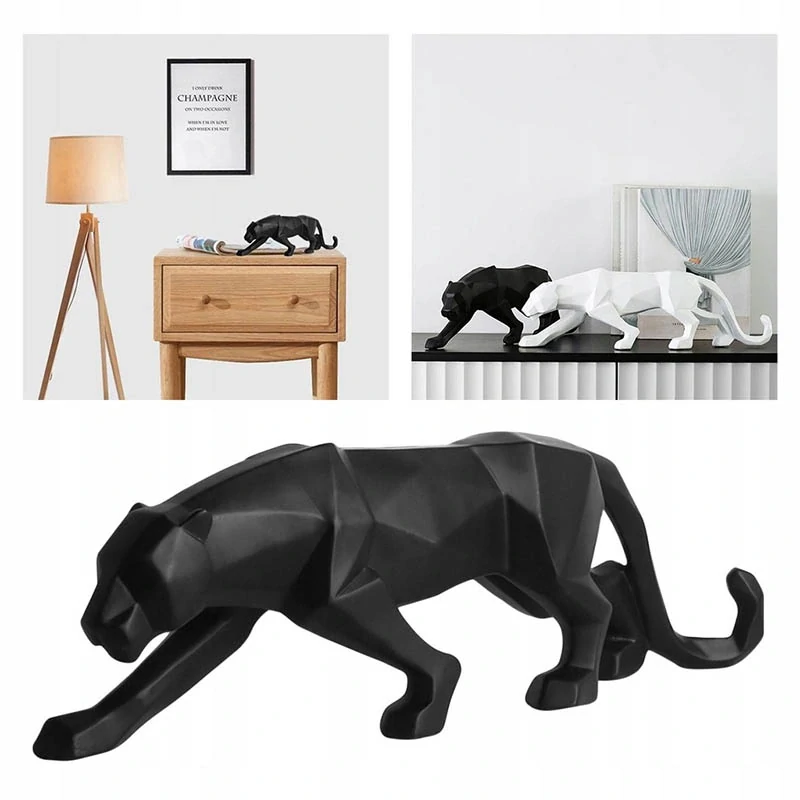 Panter čierny - dekoračná soška: 24 x 4 x 8 cm 