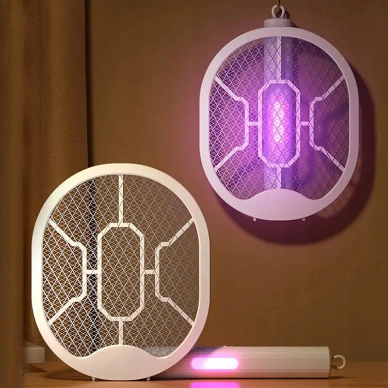 Elektronická plácačka na dotieravý hmyz čierna