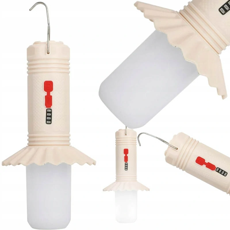 Kempingová lampa s háčikom