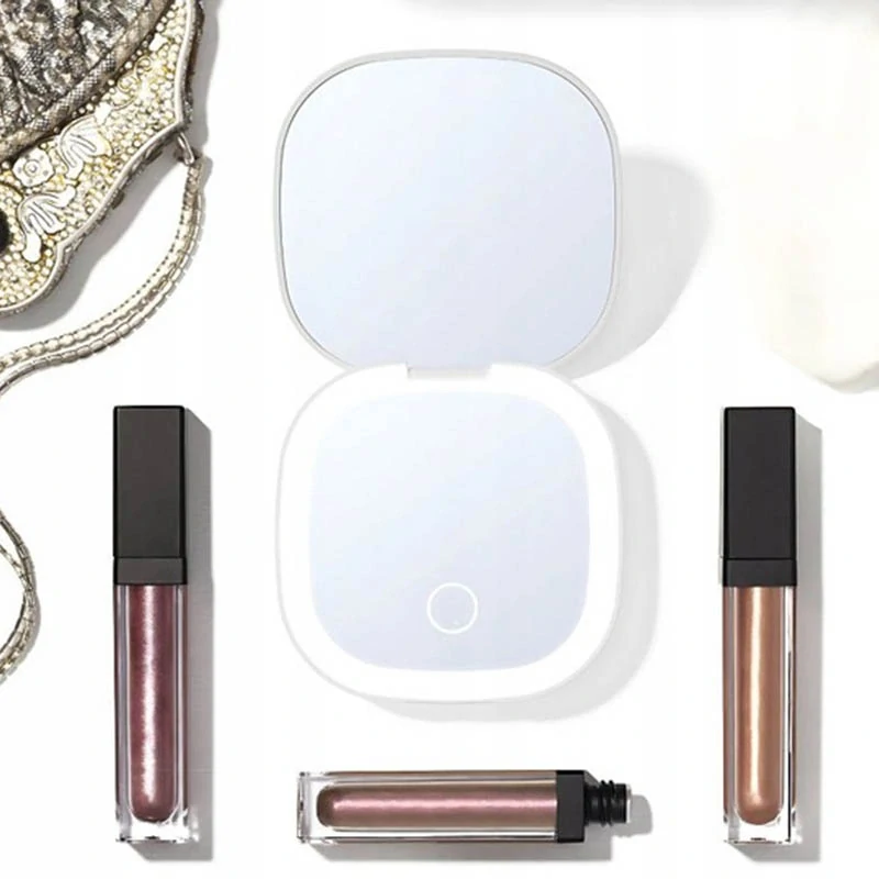 Kozmetické zrkadielko s LED podsvietením