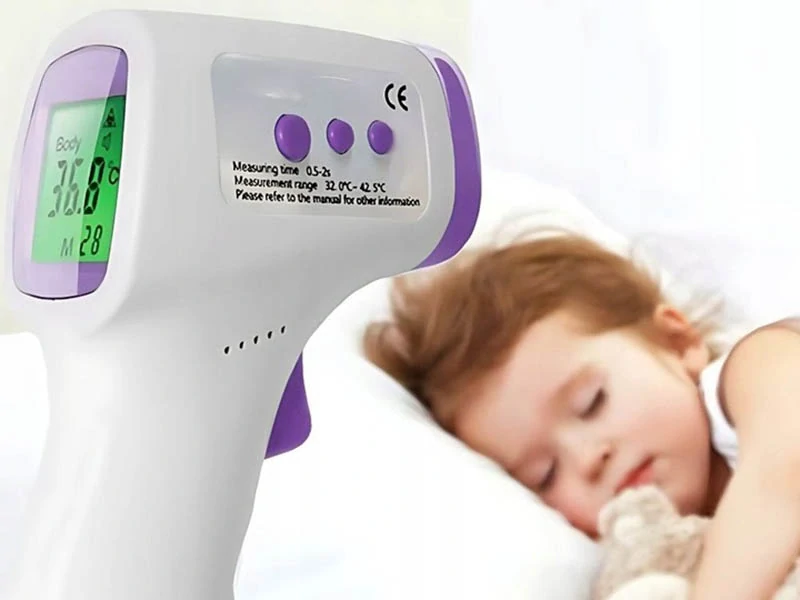 Bezdotykový infračervený teplomer s LCD displejom