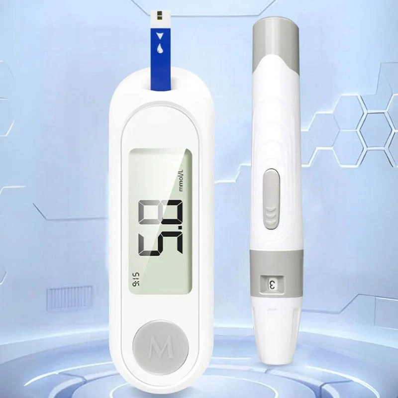 Digitálny glukometer s testovacími prúžkami a lancetami