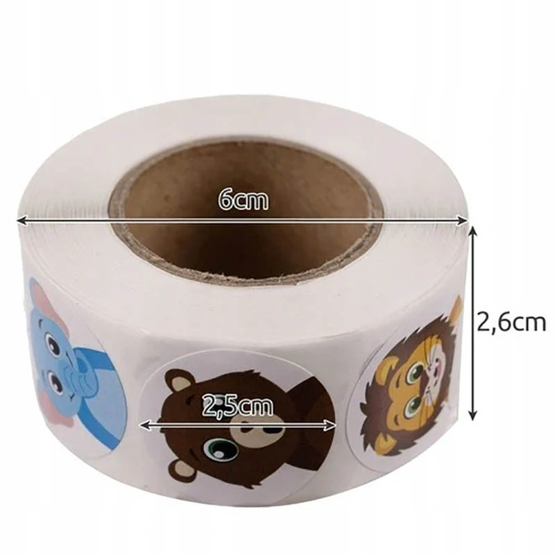 Samolepky pre deti 500 ks – veselé zvieratká na odmeňovanie a motiváciu