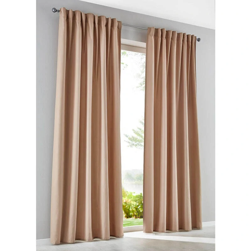 Zatemňovací záves Blackout Curtain 140 × 260 cm – tmavohnedý