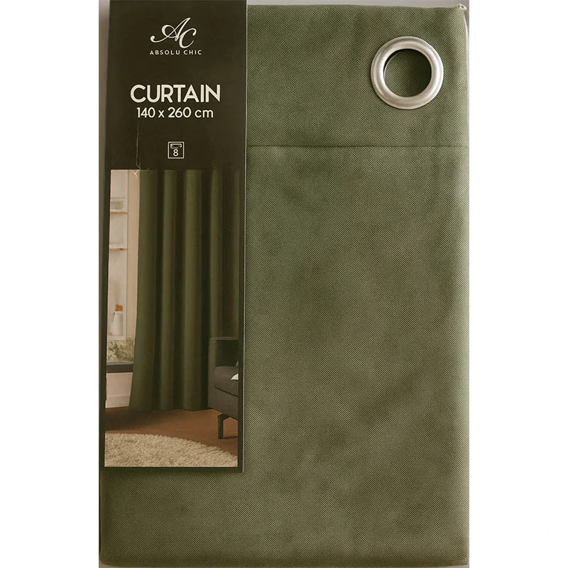 Zatemňovací záves Blackout Curtain 140 × 260 cm – zelený