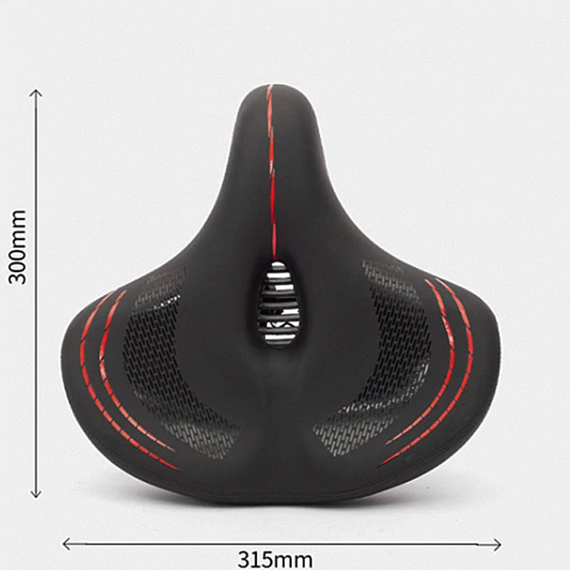 Veľké cyklistické sedlo XXL s odpružením