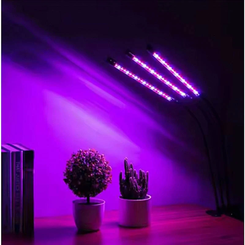 LED lampa na pestovanie rastlín so 4 ohybnými ramenami