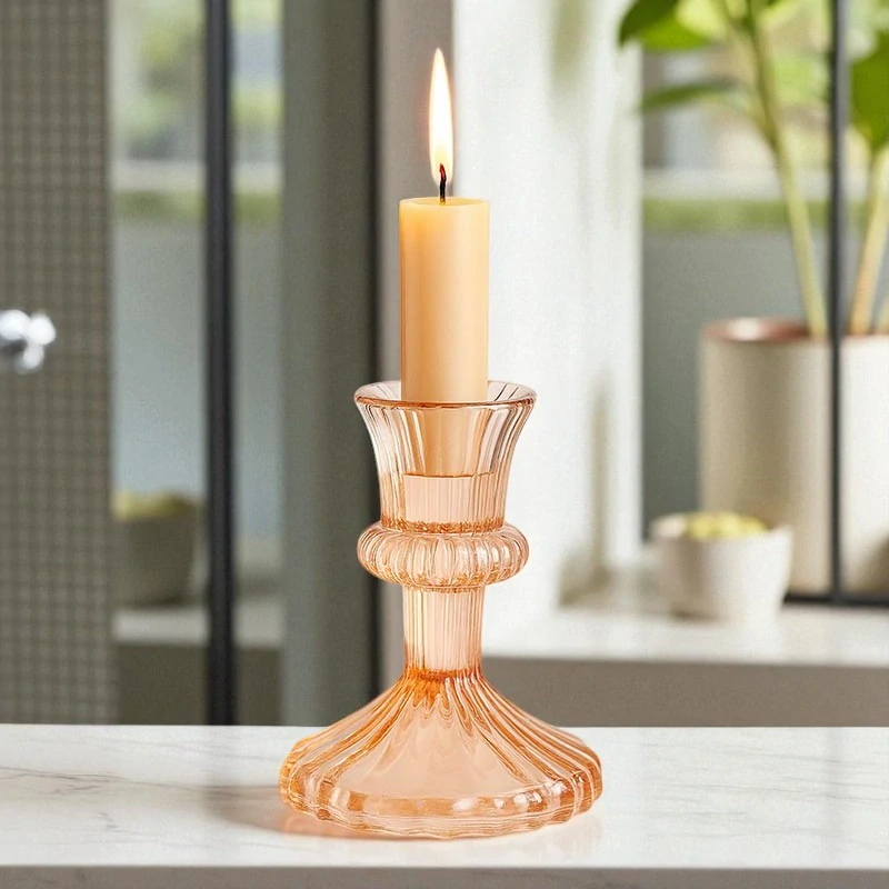 Sklenený svietnik Home Accents 11 cm