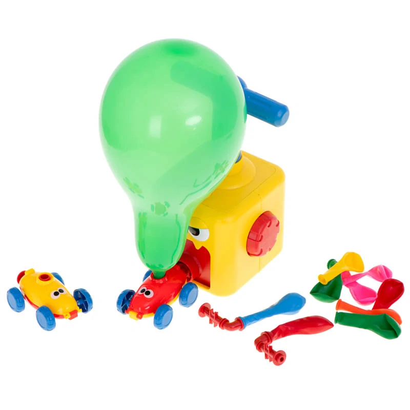 Aerodynamické autíčko s balónovým pohonom a pumpou XXL – 15 dielov