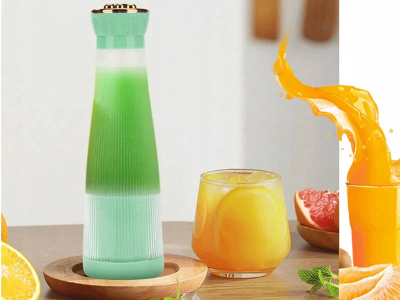 Prenosný smoothie mixér USB bezdrôtový 400ml zelený