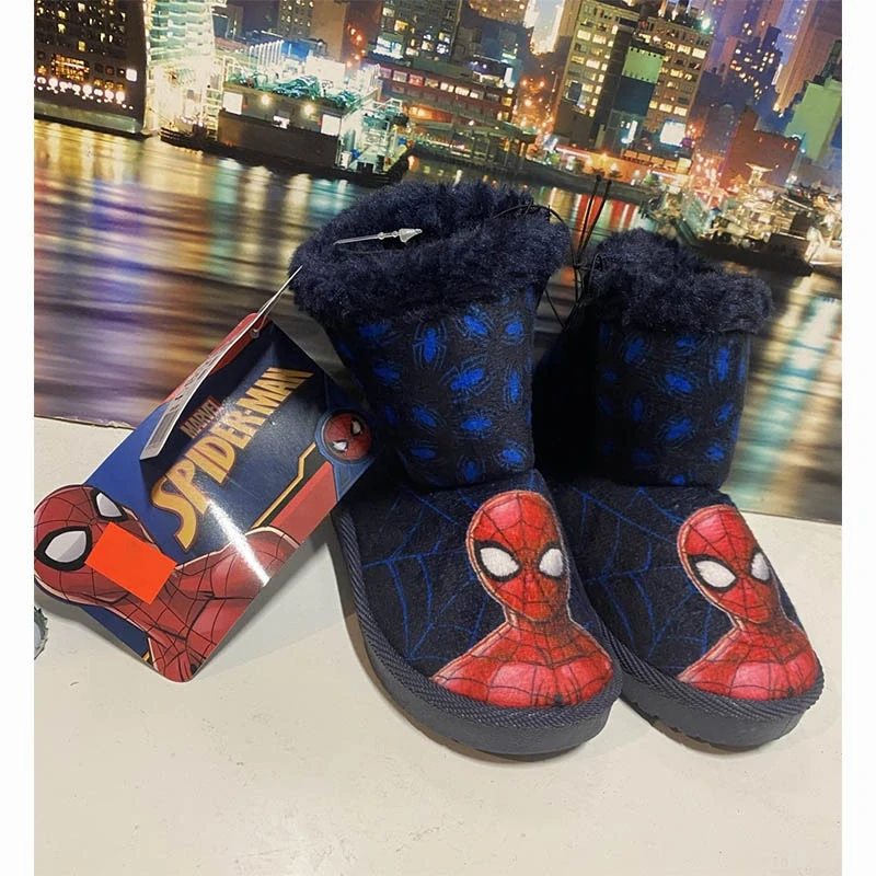 Spiderman - Detské topánky s kožušinkou